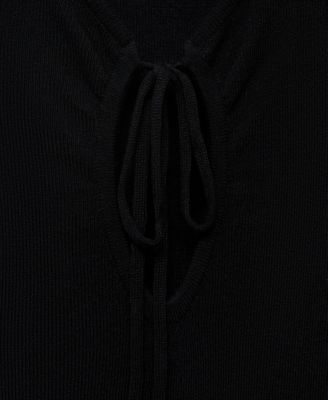 Women's Bow Neckline Knitted Dress