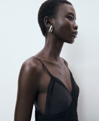 Women's Lace Details Long Dress