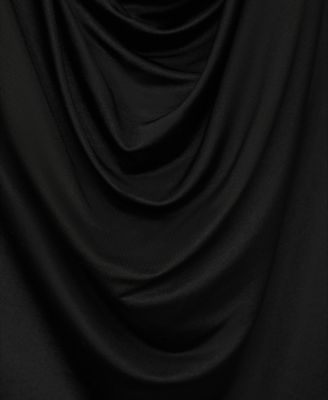 Women's Draped Open-Back Dress