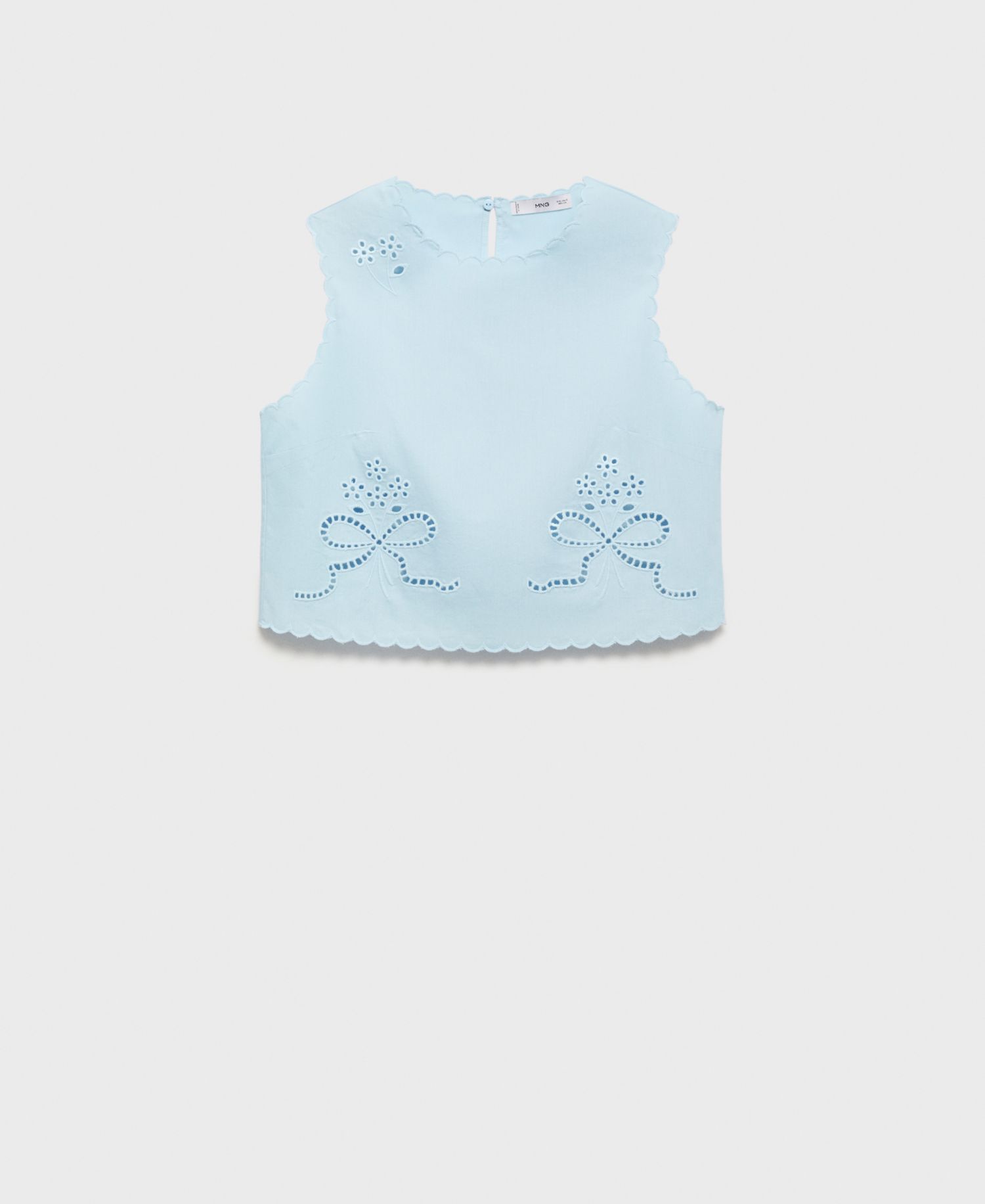 Women's Embroidered Crop Top