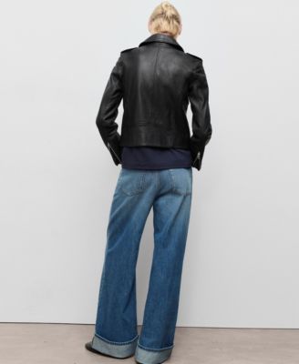 Women's Leather Biker Jacket