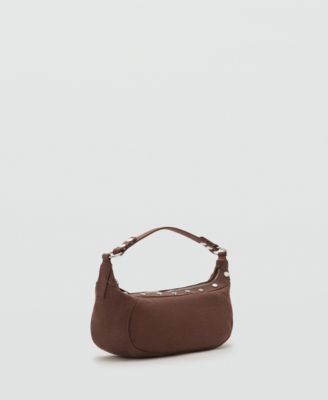 MANGO - Women's Studded Shoulder Bag