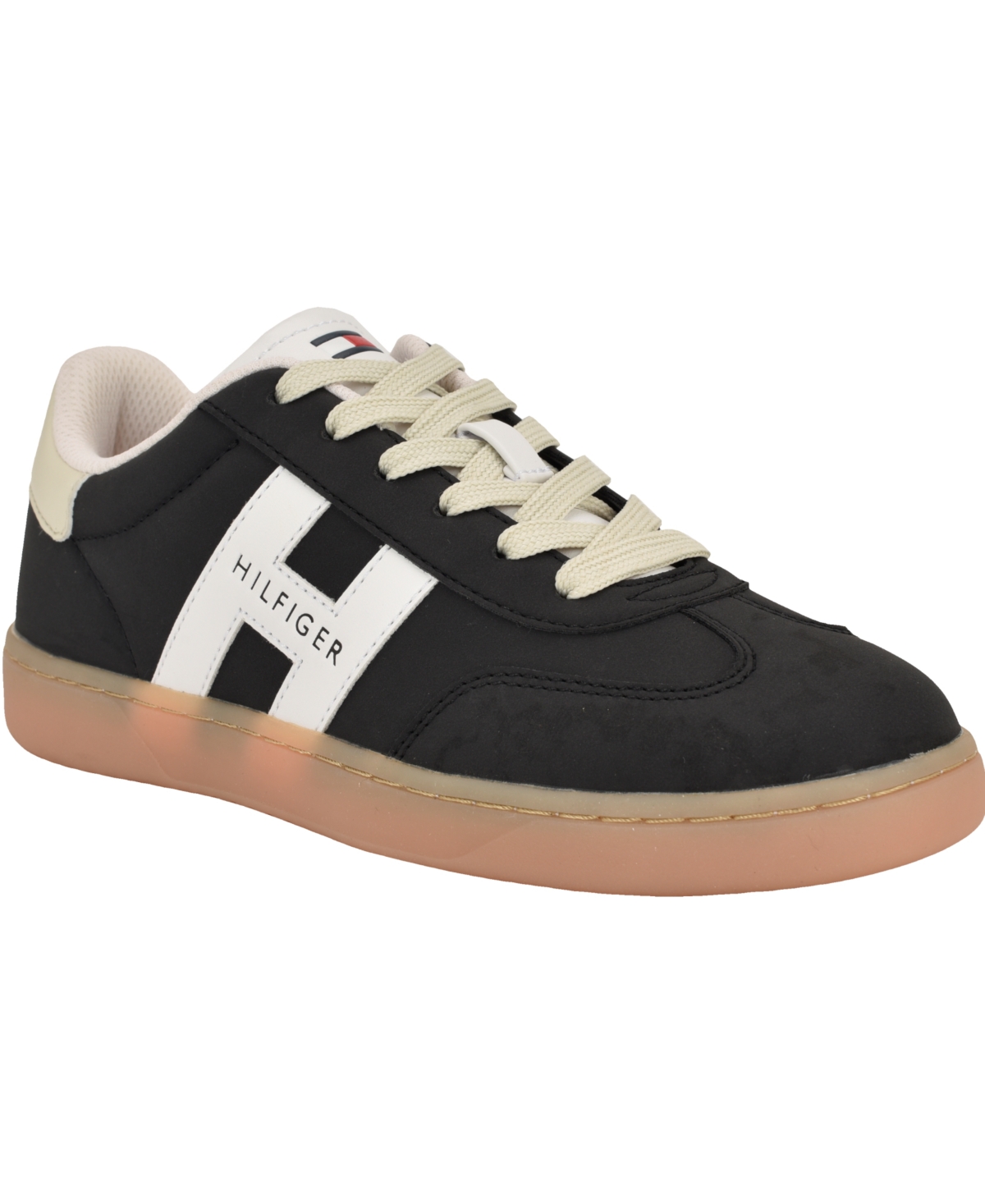 Tommy Hilfiger Women's Maisie Low Profile Lace-up Sneakers In Black