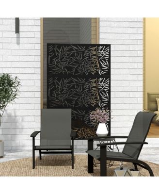 Metal Outdoor Privacy Screen Outdoor Divider Trellis Bamboo