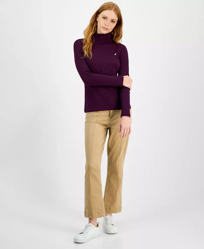 Jeans Women's Cotton Turtleneck Long-Sleeve T-Shirt, Online Only - thumbnail 4