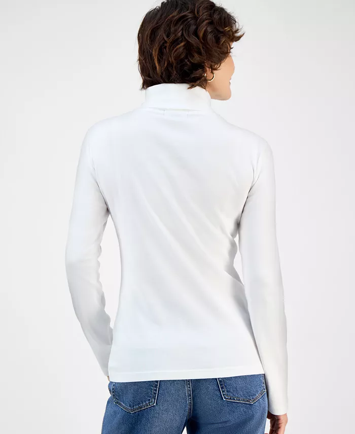 Jeans Women's Cotton Turtleneck Long-Sleeve T-Shirt, Online Only - thumbnail 10