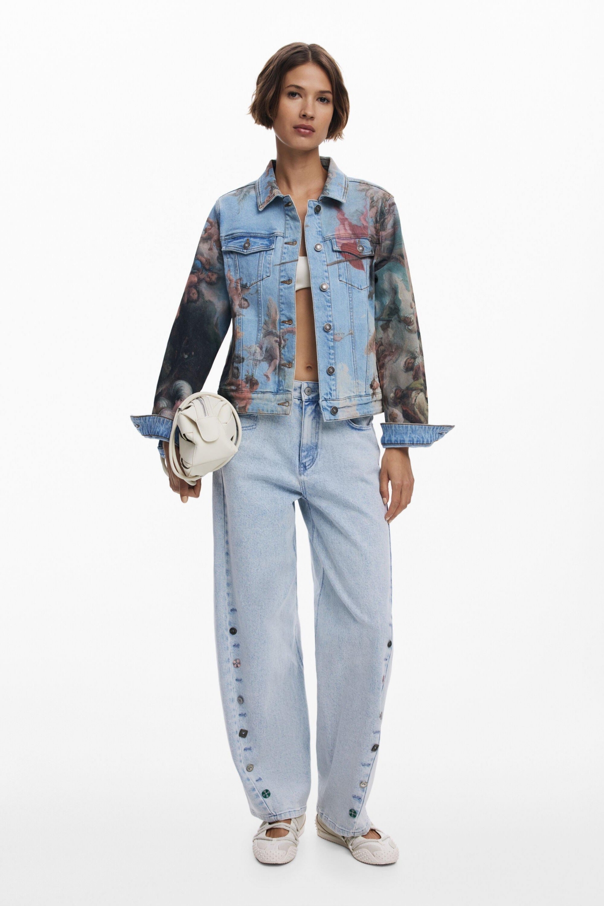 Desigual Women's Fresh Denim Jacket In Blue