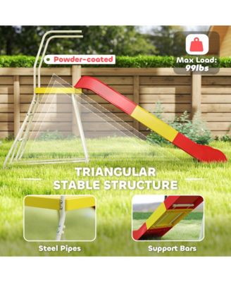 6ft Slide for Kids, Metal Freesding Playground Equipment,