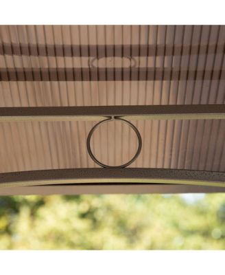 8' x 5' Barbecue Grill Gazebo Tent w/ Side Shelves PC Roof,