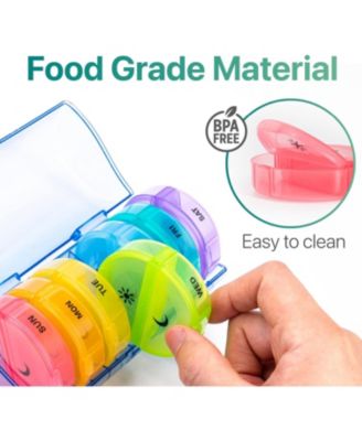 Weekly Pill Organizer 7 Day 2 Times a Day