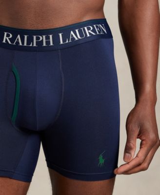 Men's 3-Pack Cooling Microfiber Elastic Waist Boxer Briefs