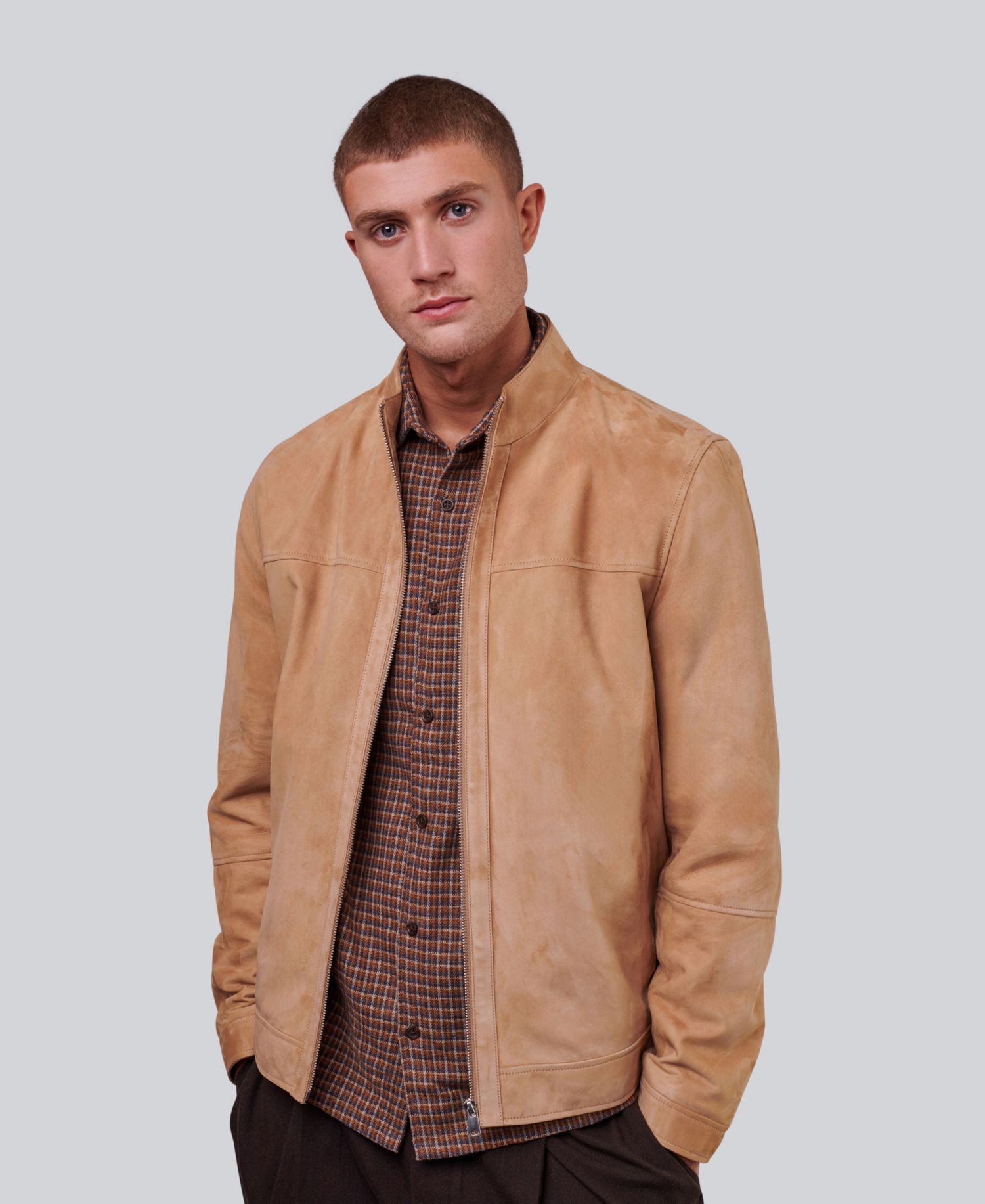 Men's Monty Suede Bomber Jacket