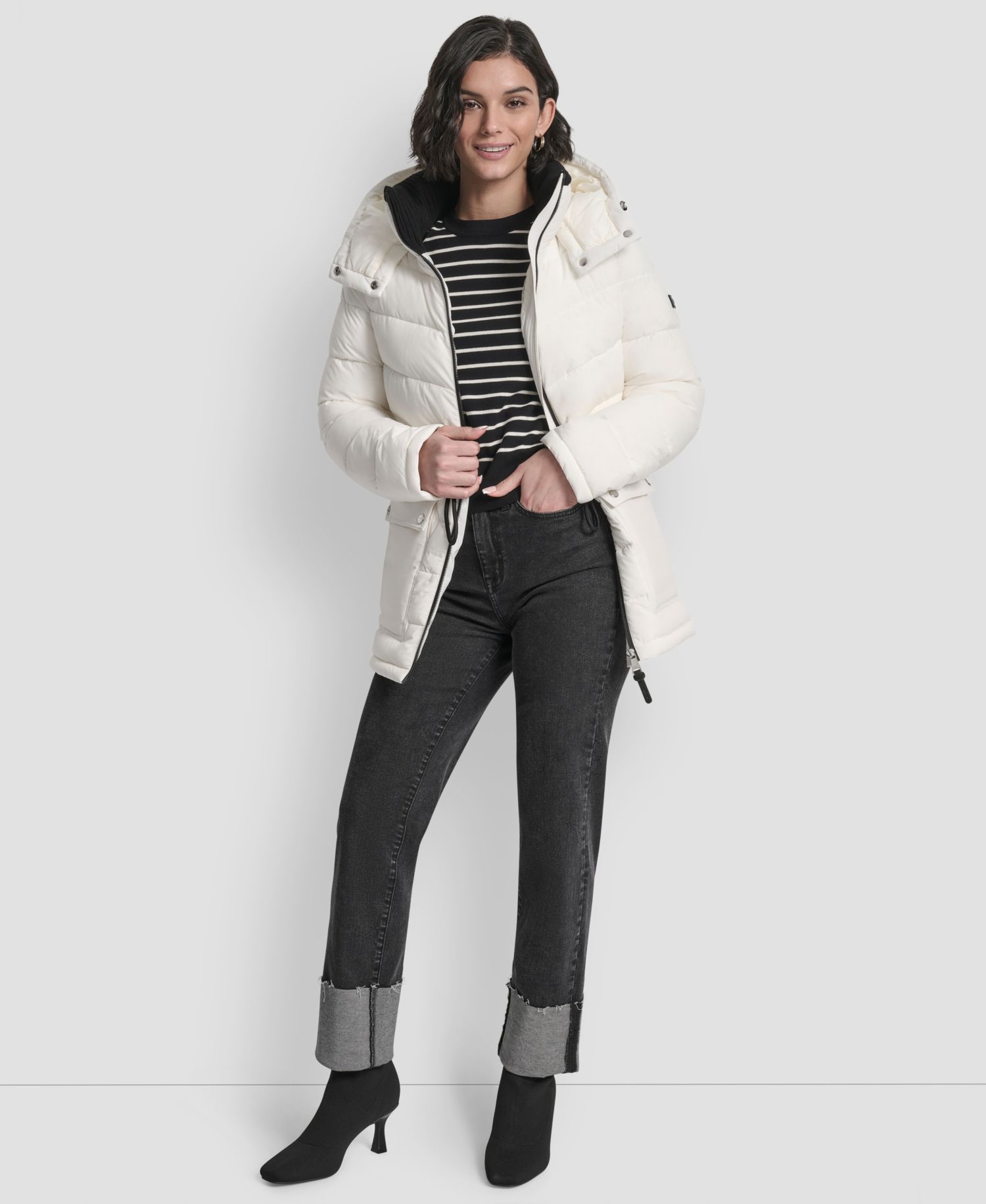 Women's Shine Hooded Anorak Puffer Coat