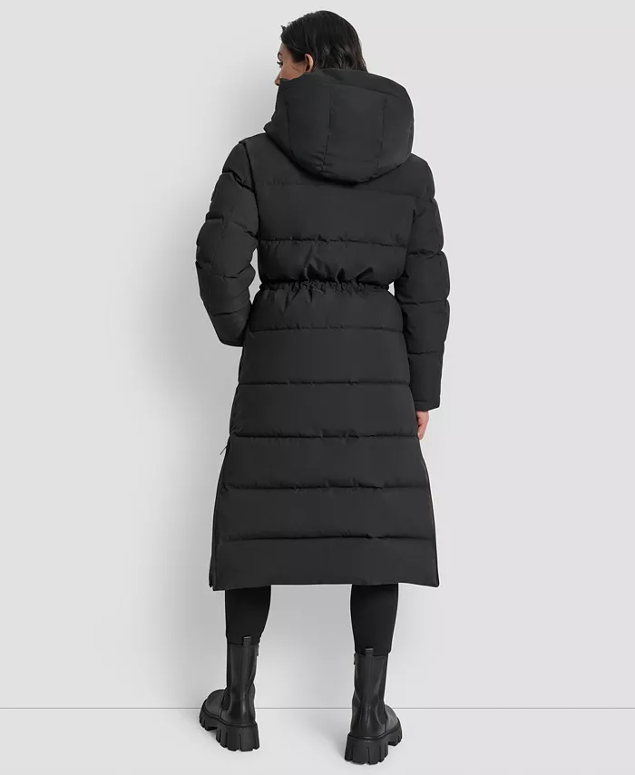 Women's Hooded Anorak Maxi Puffer Coat - thumbnail 8