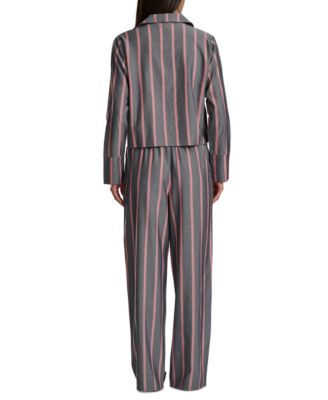 Women's Long Sleeve Top and High-Waist Pant Set