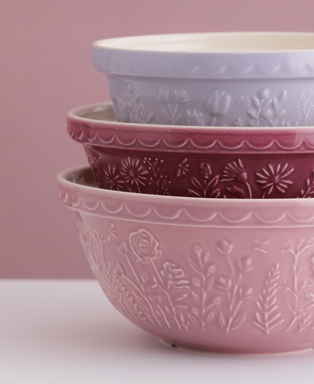 Mason Cash In The Meadow Mixing Bowls, Set Of 3 In Multi