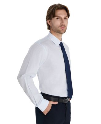 Men's Regular Fit Micro Check Dress Shirt, Macy's Exclusive