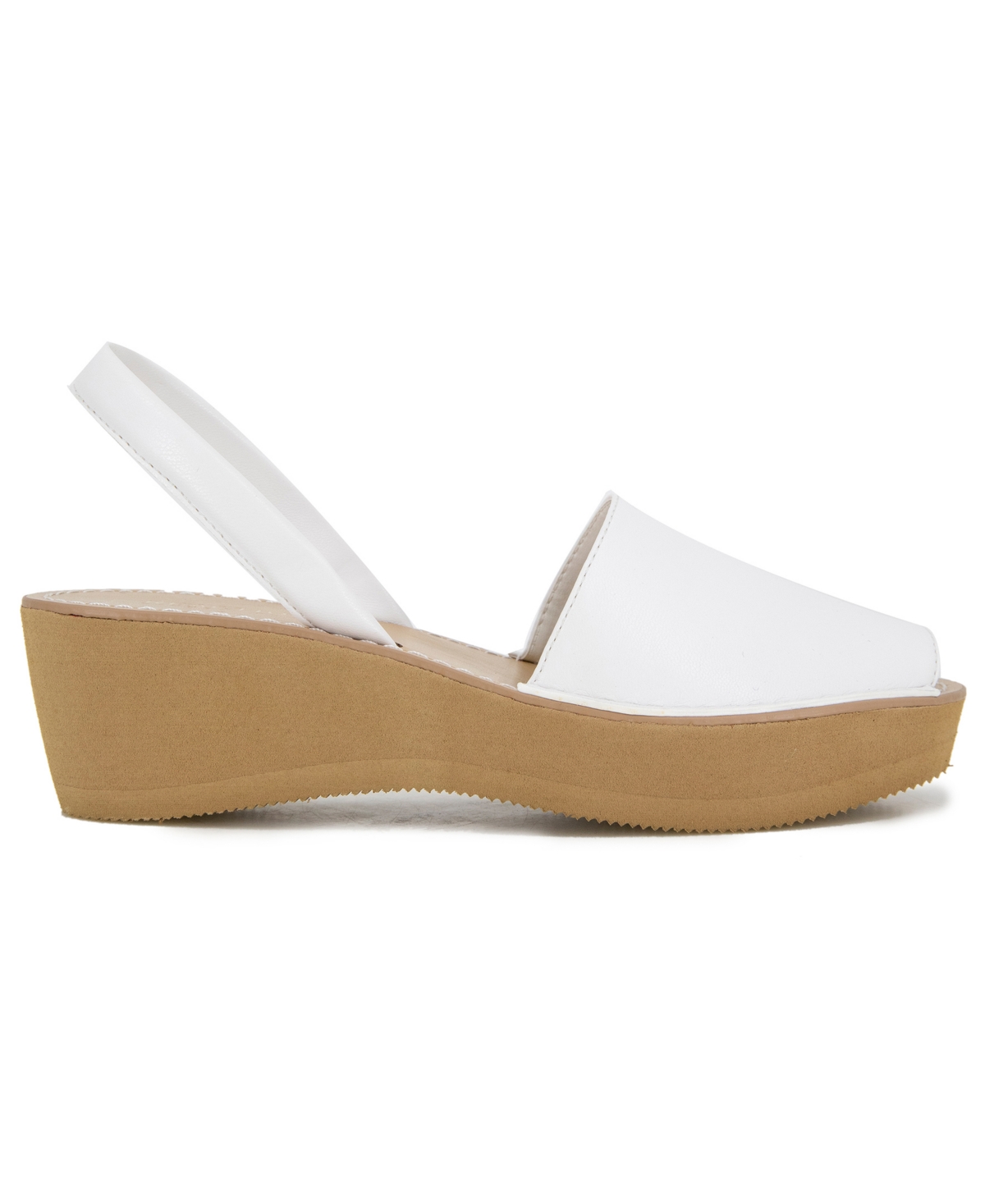 Kenneth Cole Reaction Women's Fine Glass Wedge Sandals In White