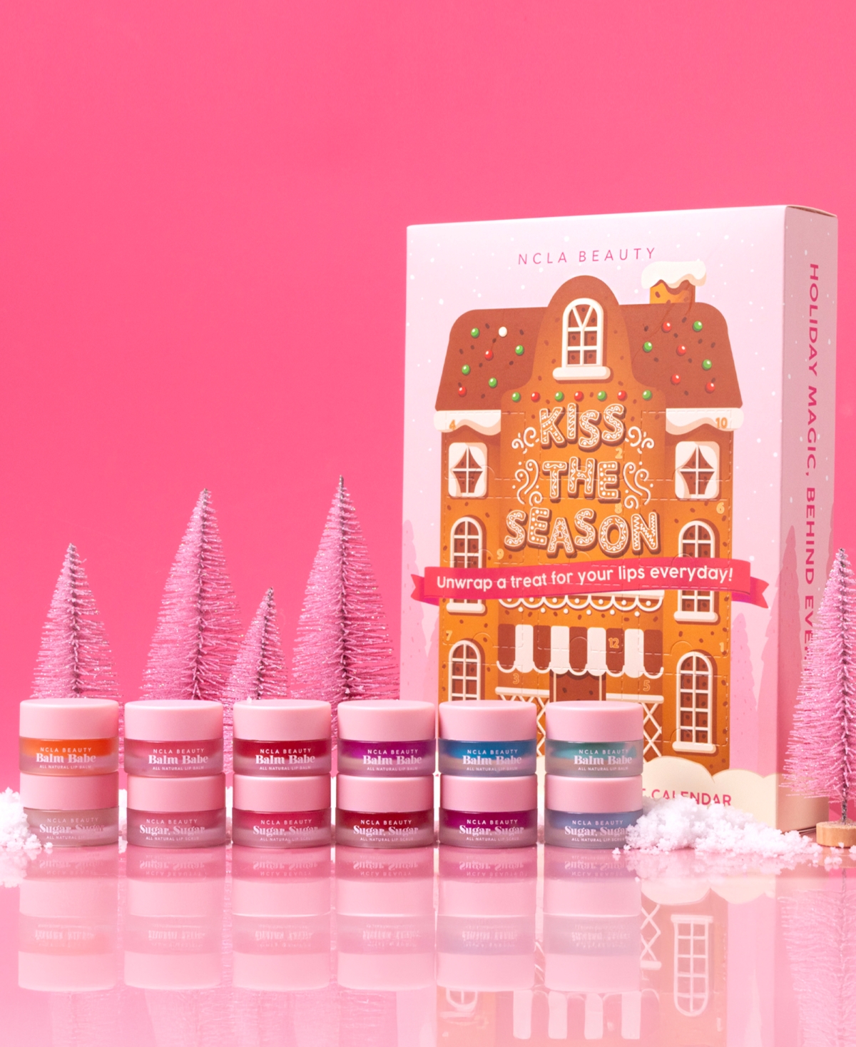 Ncla Beauty 12-pc. Kiss The Season Mini Lip Care Advent Calendar Set In Transparent