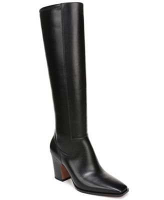 Franco Sarto Womens Jonie Square Toe Zip Tall Boots Regular Wide Calf