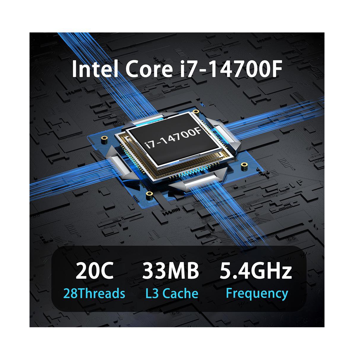 Hp Omen 16L Gaming Tower Desktop Intel Core i7 14700F 8GB Ram Nvidia GeForce Rtx 5060 Ti 512GB Ssd Storage Windows 11 Home - Black