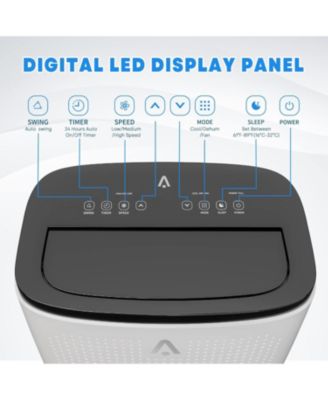 14,000 BTU Portable Air Conditioner - 3-in-1 Cooling, Dehumidifying & Fan, Efficiently Cools 750 Sq. Ft, Quiet Operation,24-Hour Timer, Remote