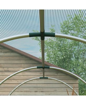 4' x 12' Plant Protection Tent Crop Cage with Door,