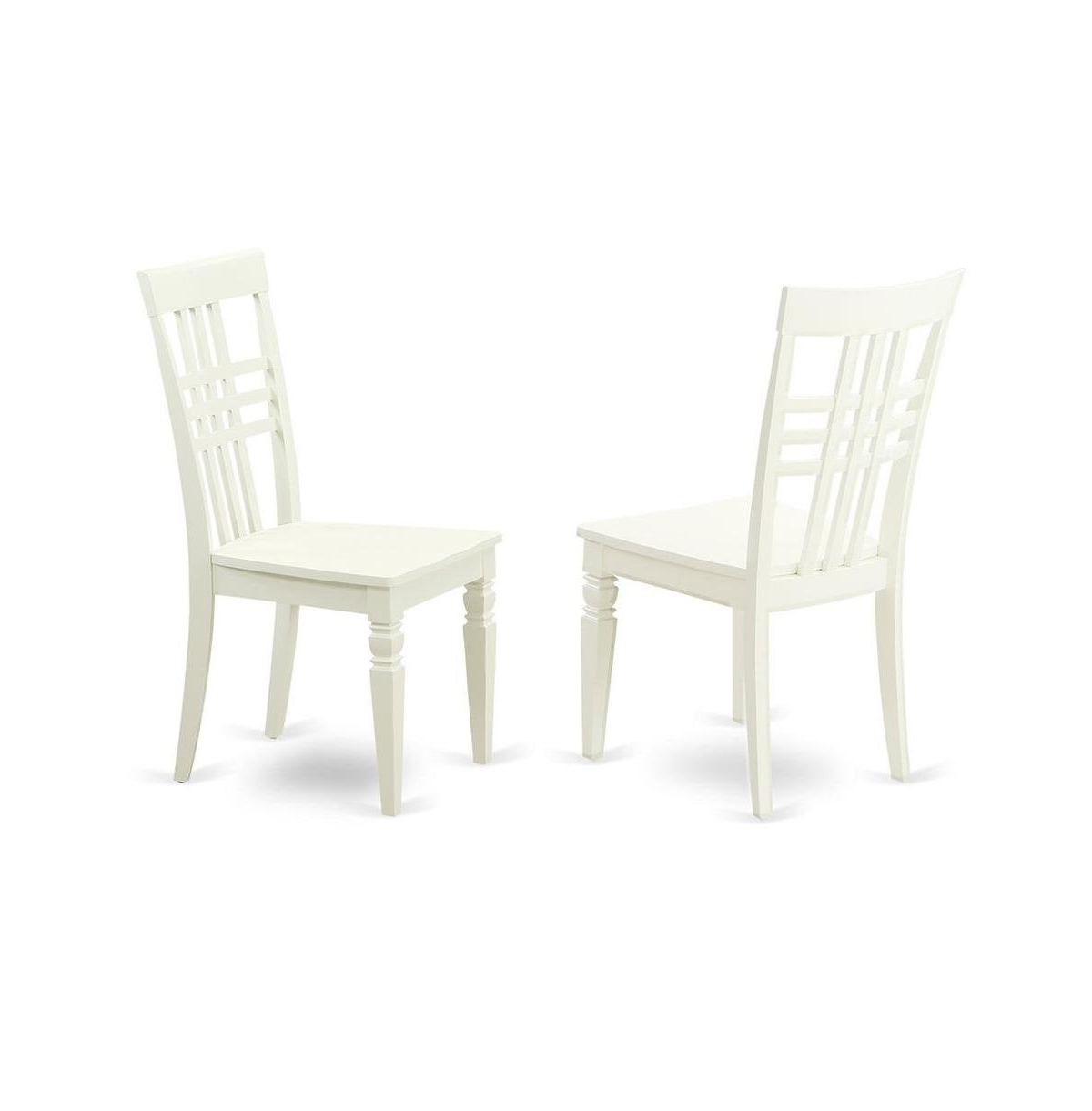 East West Furniture Dining Room Set Linen White