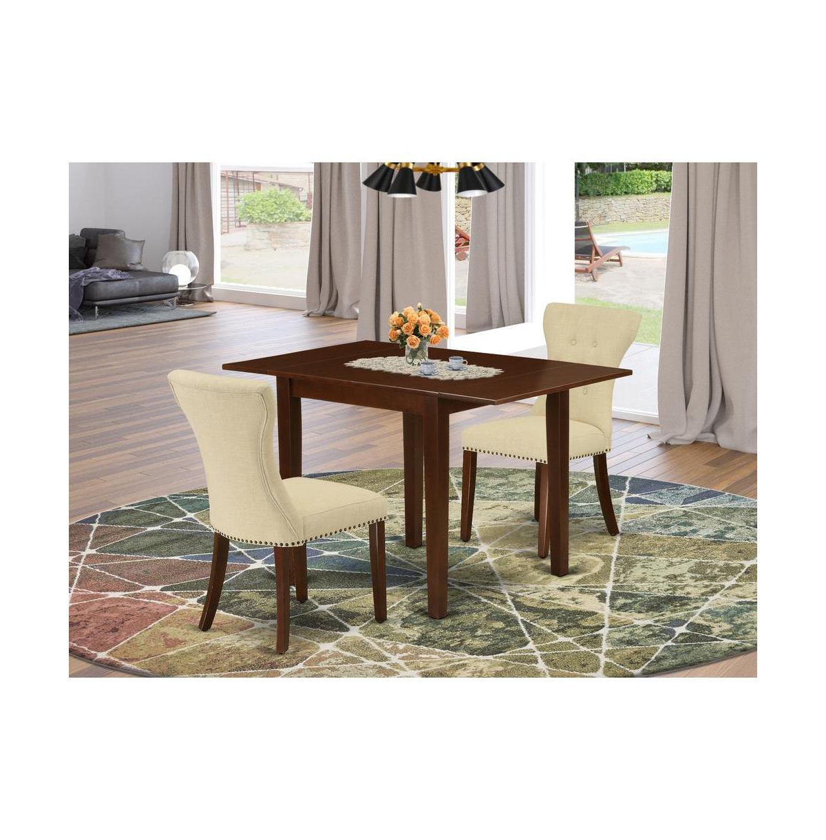East West Furniture Dining Room Set Mahogany