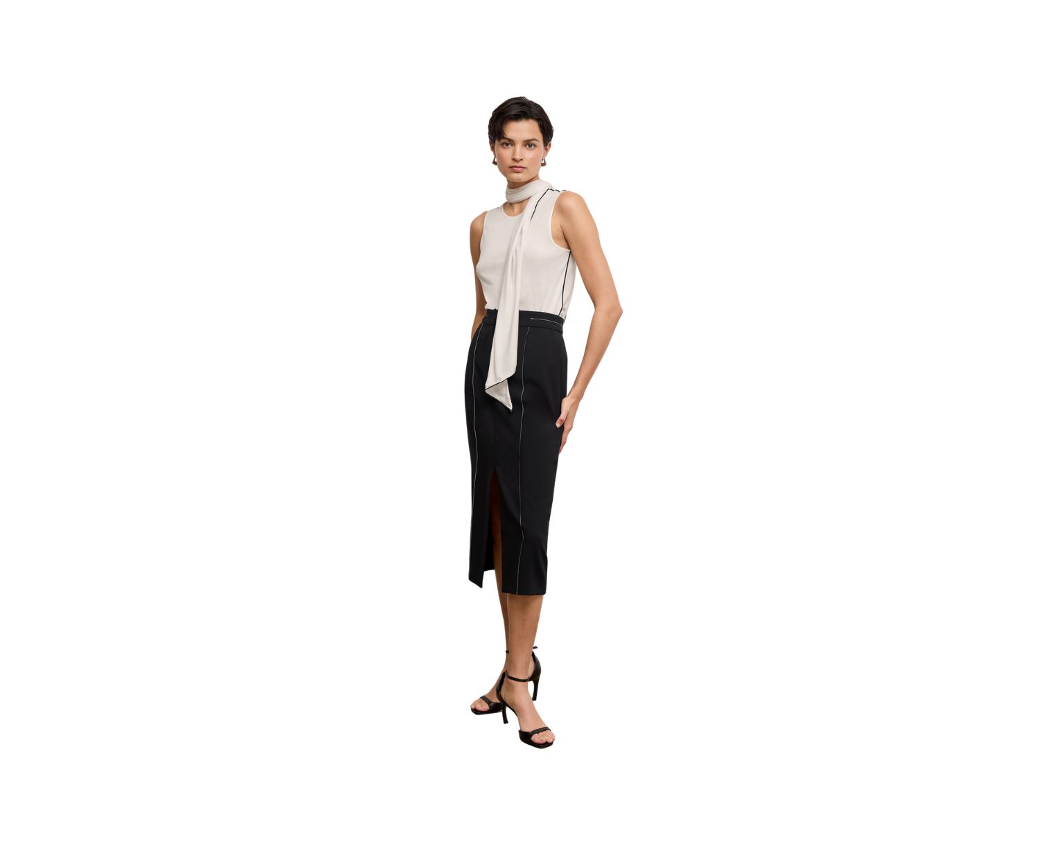 Women's Felicity Scarf Tank - Cloud Jersey