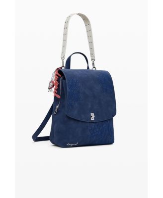 Women's Small embossed flap backpack