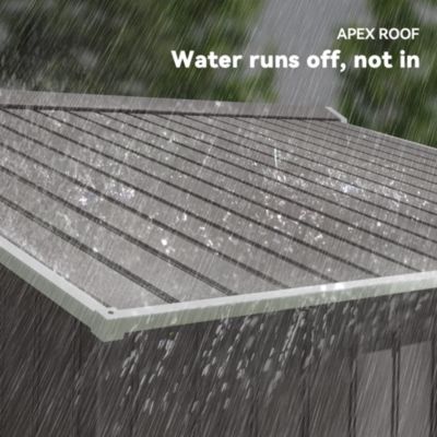 9&#39; x 6&#39; Storage Shed Garden Tool House w/ Vents Doors