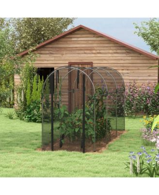 4' x 12' Plant Protection Tent Crop Cage with Door,