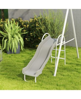 4-in-1 Kids Metal Swing Set for Backyard