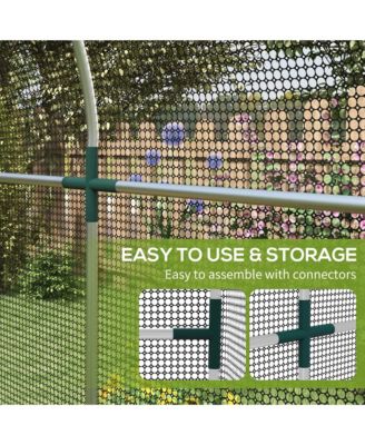 4' x 8' Plant Protection Tent Crop Cage with Door,