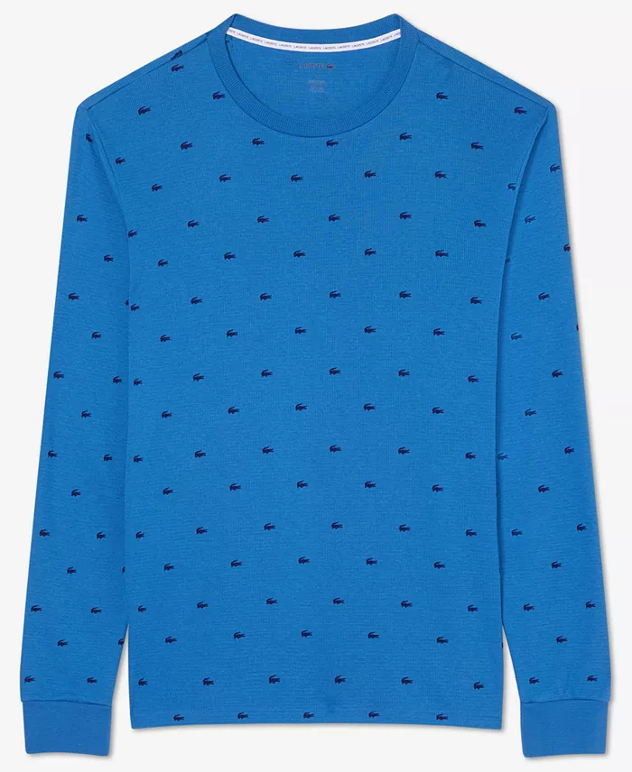Men's All Over Crocodile Waffle-Knit Thermal Shirt - thumbnail 4