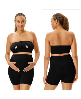 Maternity Motherhood Seamless Front Close Nursing and Hands-Free Pumping Bandeau Bra