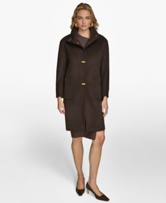 Women's Stand-Collar Single-Breasted Coat