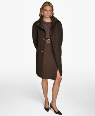 Women's Stand-Collar Single-Breasted Coat