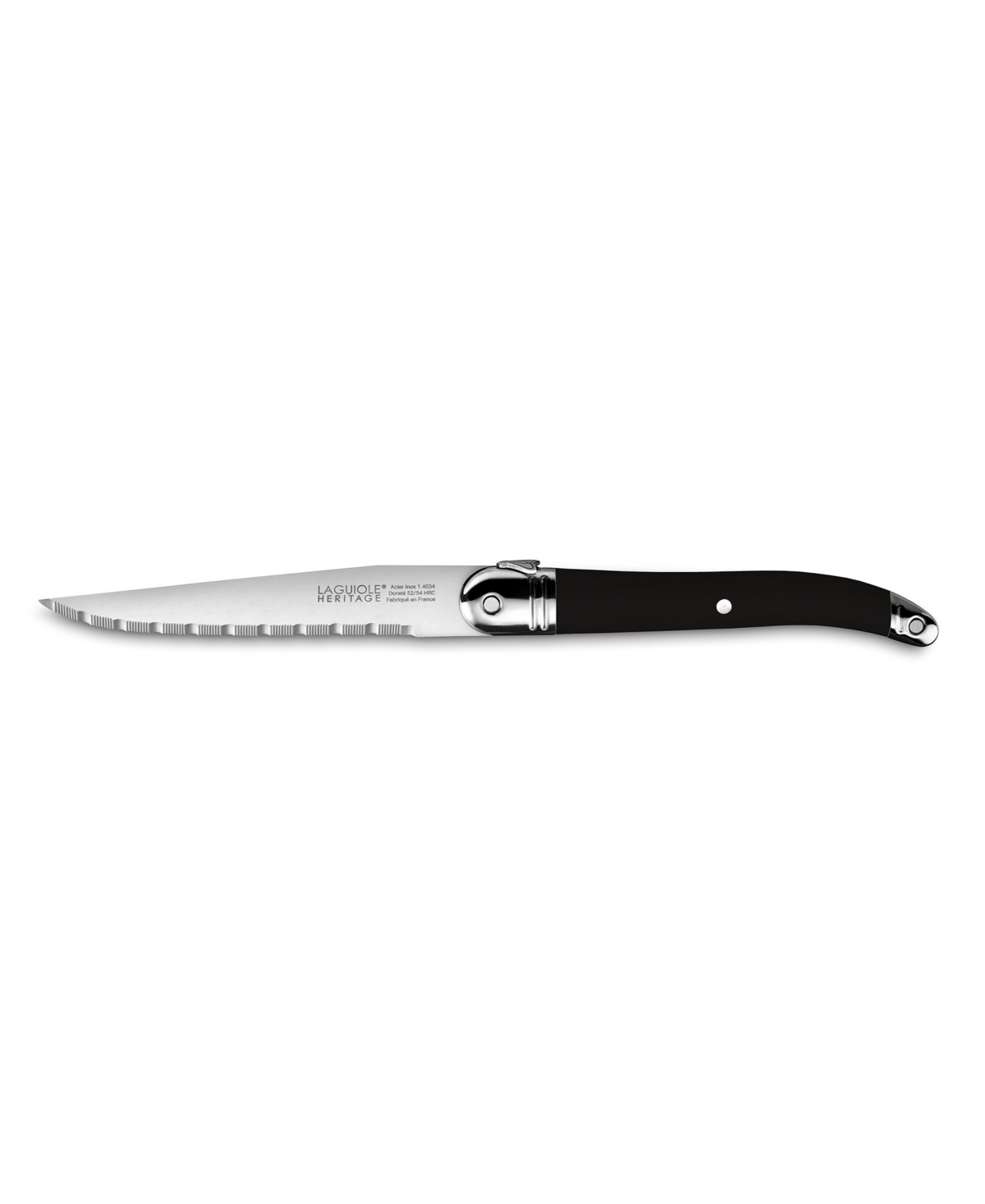 Laguiole Heritage Stainless Steel 6-pc. Steak Knife Set In Black