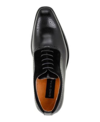 Men's Lace Up Medallion Toe Dress Shoes