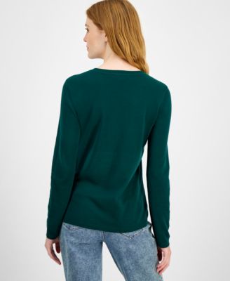 Women's Cotton Deer-Graphic Sweater 