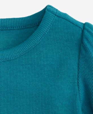 Baby Girls Mix and Match Long-Sleeve Solid Rib T-Shirt, Macy's Exclusive
