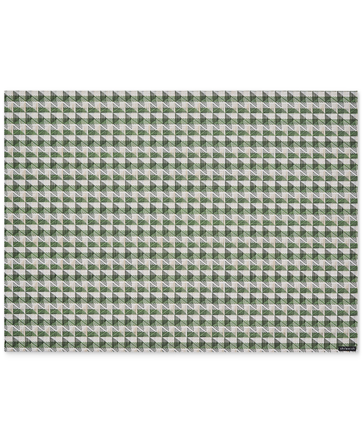 Chilewich Crane Rectangular Placemat In Green
