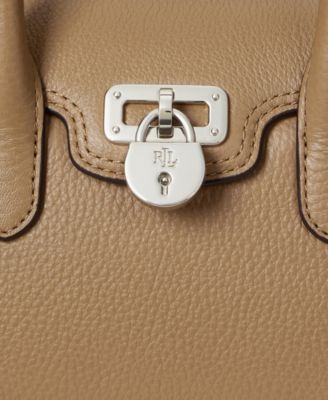 Tanner Small Pebbled Leather Satchel