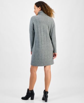 Petite Turtleneck Sweater Dress, Macy's Exclusive