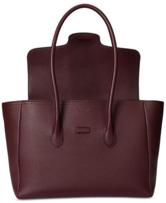 Pebbled Leather Extra-Large Tanner Satchel