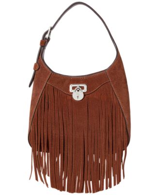 Lauren Ralph Lauren - Tanner Small Suede Fringe Shoulder Bag