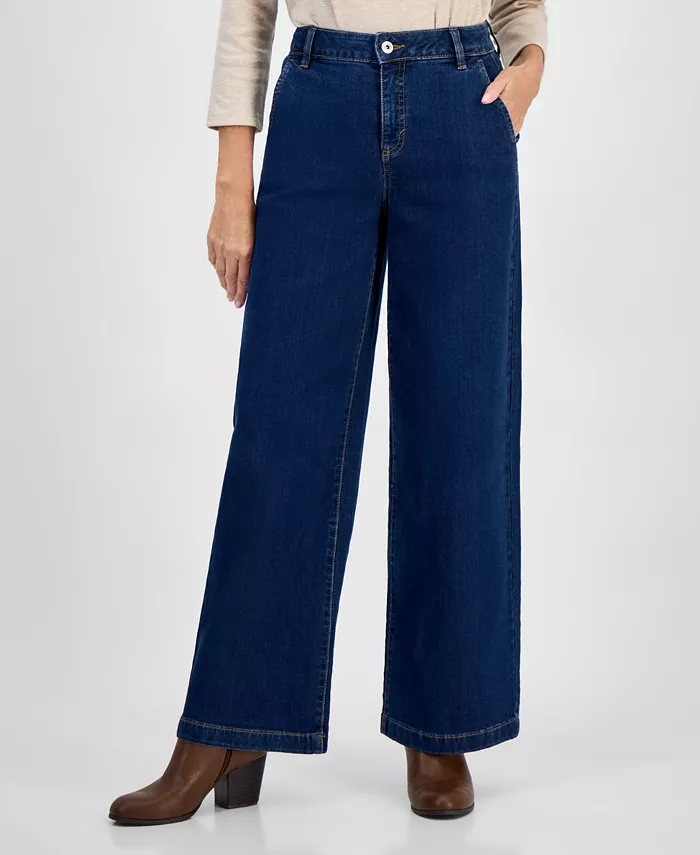 Petite High-Rise Wide-Leg Jeans - thumbnail 3