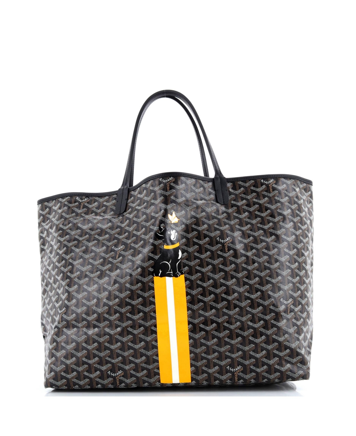 Pre-Owned Goyard Gm Saint Louis Tote Printed Coated Canvas